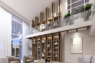 design your interior and provide a realistic lumion render