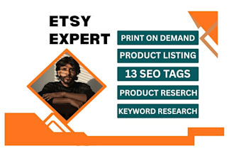 upload products and manage your etsy shop with SEO optimization