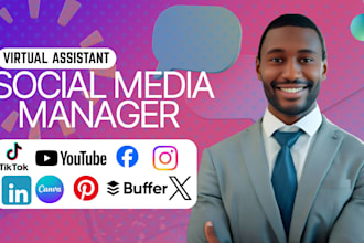 social media manager and virtual assistant