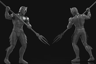 sculpt 3d models of knights,warriors and historical  statue,3d printable figures