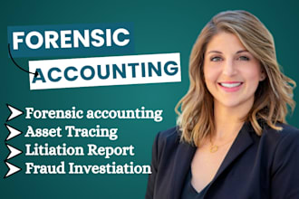 do forensic accounting, fraud investigation and court ready financial report