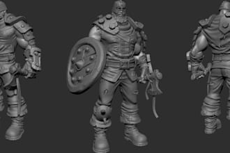 sculpt 3d statues for 3d print,custom 3d figure or 3d miniature,zbrush,stl model