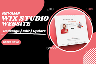 revamp wix website redesign wix website rebuild wix website revamp wix studio