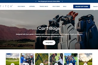 premium golf shopify store golf gear store golf accessories store golf website