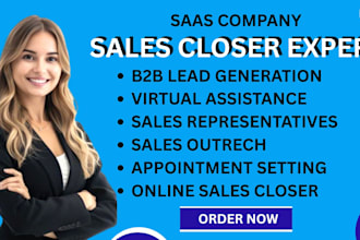 sales closer online sales representatives sales lead generation for saas company