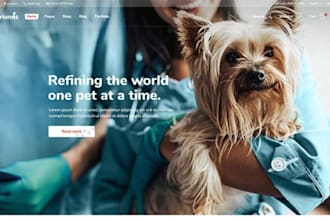 build squarespace pet care website, dog gromming website,animal clinic