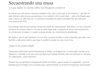 write a high quality blog article in spanish