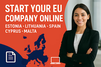 register your eu company in estonia, malta, cyprus, lithuania, and spain