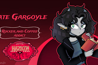 draw you as a custom character from hazbin hotel