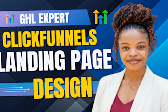 create clickfunnels gohighlevel ghl sales landing page funnel design redesign