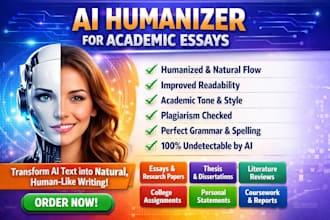 edit, proofread manuscript thesis dissertation documents or humanize ai content