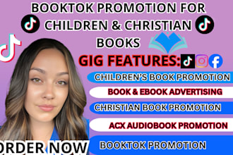 do booktok promotion children amazon kdp ads book sales acx audiobook promotion