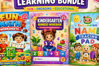 do kids activity book, workbook, math kids worksheets, kids coloring book, KDP