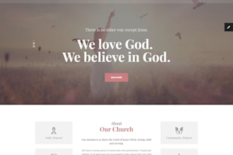 design christian website, author website, church fundraising website design