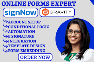 build gravity forms paperform jotform ducusign  google form typeform automation