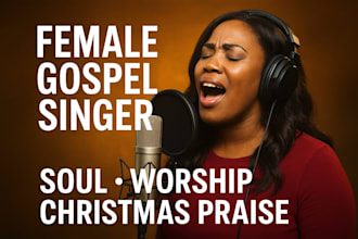 be your female gospel singer chrismas song praise song