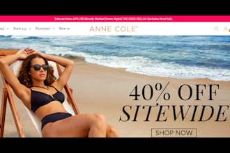 design a shopify store, shopify website for clothing, fashion and swimwear brand