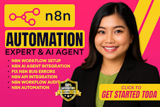 setup n8n ai agent fix n8n bug n8n workflow n8n automation audit n8n expert