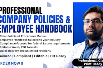 custom business policies and employee handbooks compliant with HR standards
