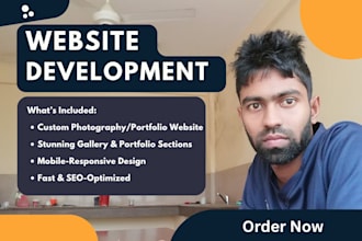 make photography website and personal portfolio website