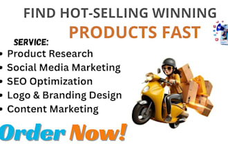 do product research on hot selling and winning product