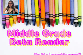 beta read your middle grade novel