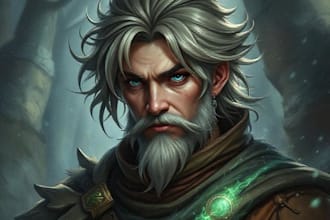 draw a fantasy portrait of any character
