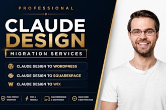 rebuild claude design claude code prototype to wordpress wix squarespace