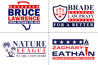 design minimalist political and campaign logo with fast delivery