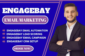 setup engagebay crm automation email campaign lead scoring engagebay workflow