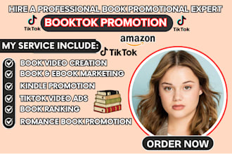 viral booktok promotion tiktok video booktok ads ebook marketing booktok video