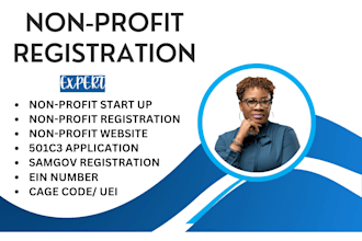 do nonprofit business registration 501c3, grant funding samgov ein cage code uei
