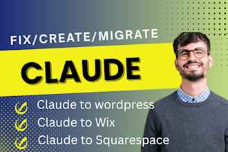 migrate, rebuild claude code lovable website to wordpress wix squarespace framer