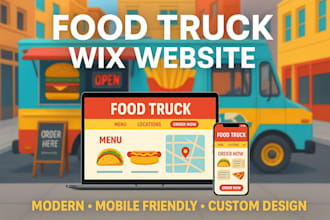 wix website for food truck