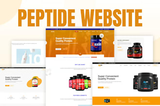 build peptide website, peptide store supplement website nutraceutical store