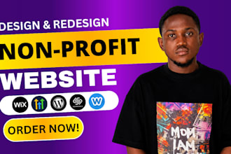 nonprofit website non profit website on wix wordpress and squarespace