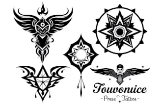 design logo in tattoo style