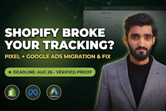fix shopify conversion tracking for google ads tracking , meta pixel