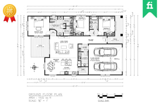 draw your architectural floor plan in auto cad 2d