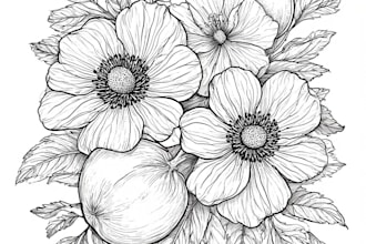 paint amazing fruits, vegetables, mushrooms or plants