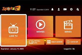 reband xciptv app, ibo player, tivimate, with control panel