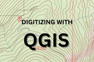 digitize maps, parcels, and features using arcgis pro or qgis