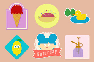 create stylish and minimal vector illustrations