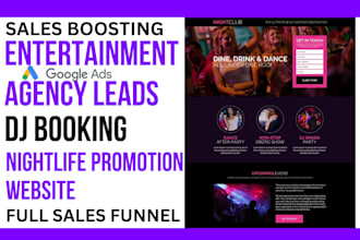 grow nightclub dj booking entertainment agency leads nightlife promotion website