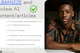 humanize and review your ai content to be in your style