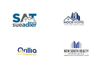 design real estate construction home property logo