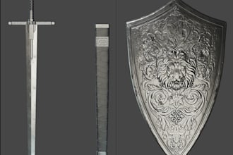 model and sculpt for 3d characters, creatures, or props