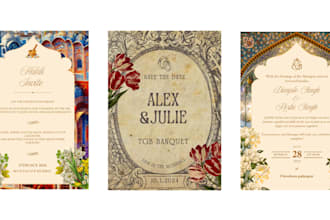 design digital invites and insta stories for any event
