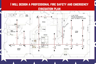 design a professional fire safety and emergency evacuation plan