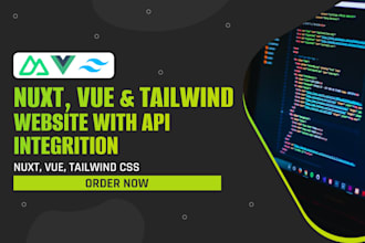 create website using nuxt, vue and tailwind css